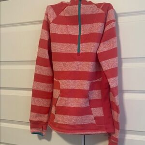 Avalanche Red and Pink Striped Women's Sweater